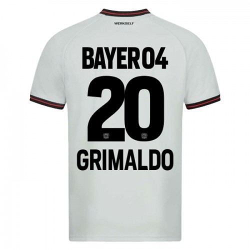 Fotbollskläder Bayer 04 Leverkusen Alejandro Grimaldo 20 Bortatröja 2023-24 - Kortärmad Fotbollskläder Bayer 04 Leverkusen Alejandro Grimaldo 20 Bortatröja 2023-24 - Kortärmad